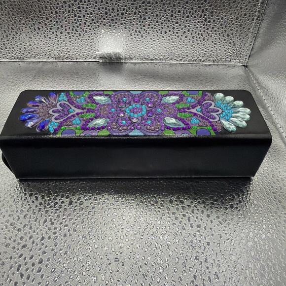 Handmade Glasses Storage Box Sunglasses Case Rhinestone - Picture 5 of 7